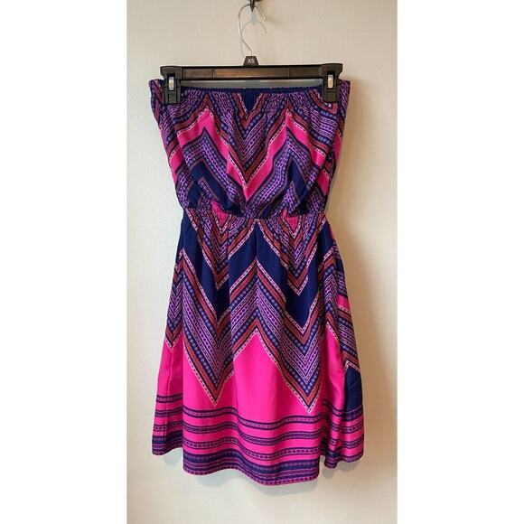 EXPRESS Women's Summer Purple & Pink Boho Mini Dress, Size XS - Picture 4 of 6